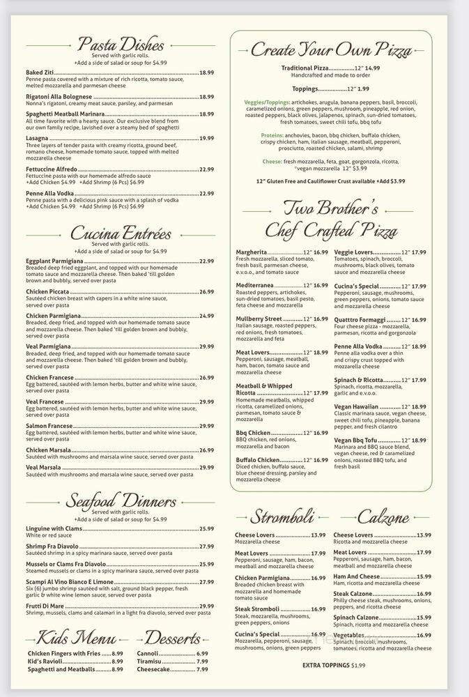 Menu page 2