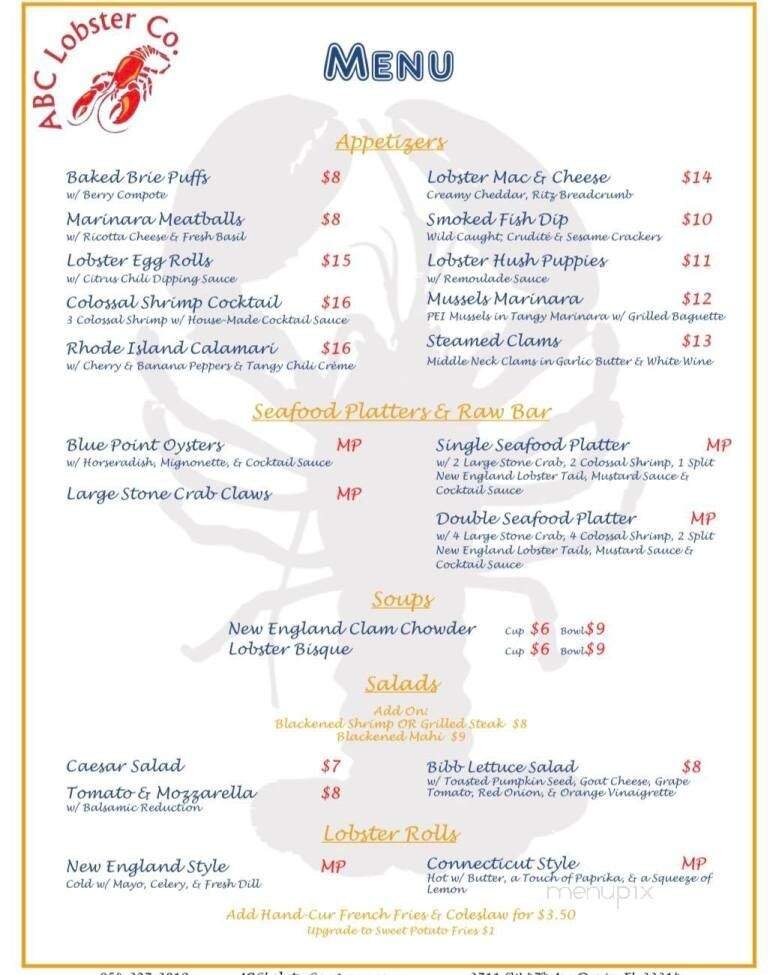 Menu page 2