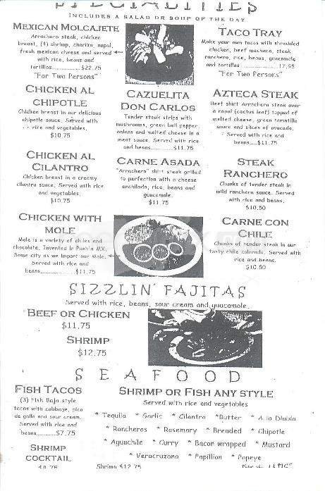Menu page 3