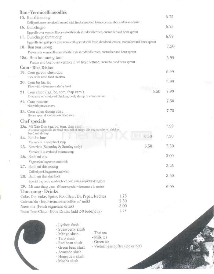 Menu page 2