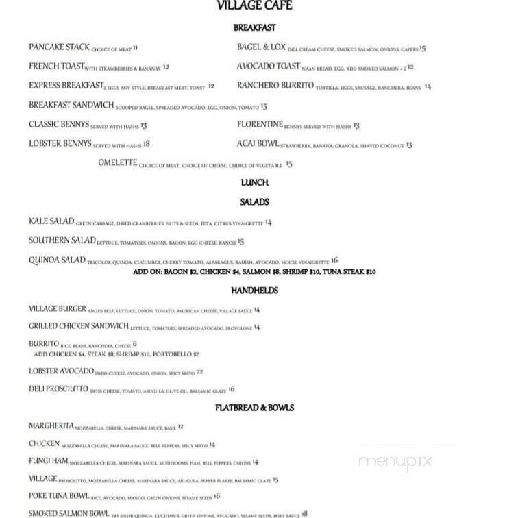 Menu page 1