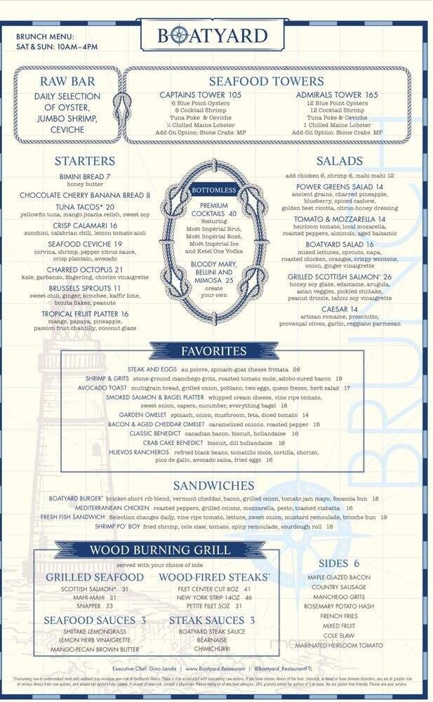 Menu page 1