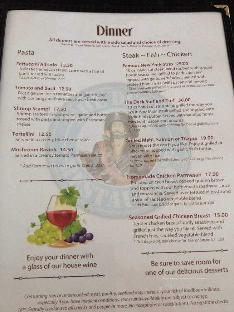 Menu page 1