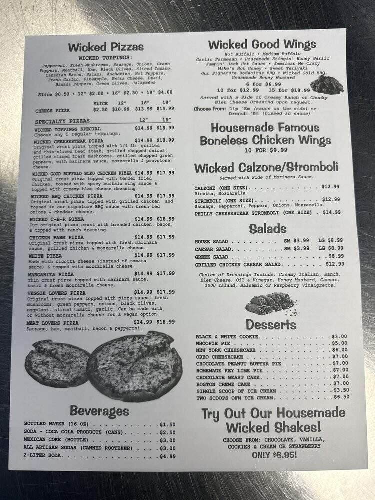 Menu page 2
