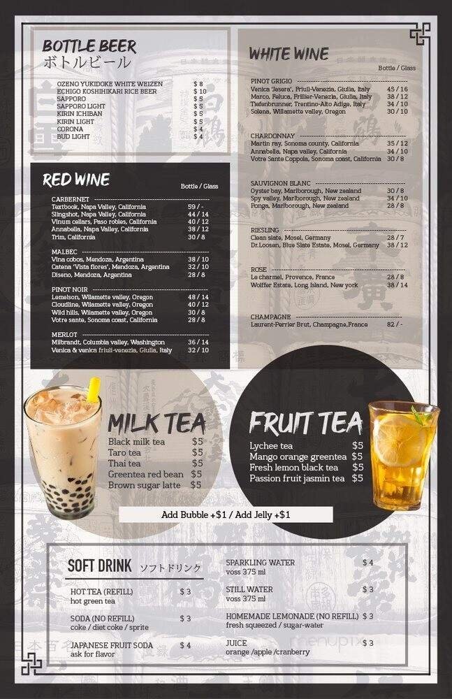 Menu page 9