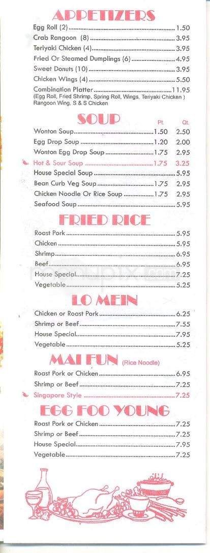 Menu page 2