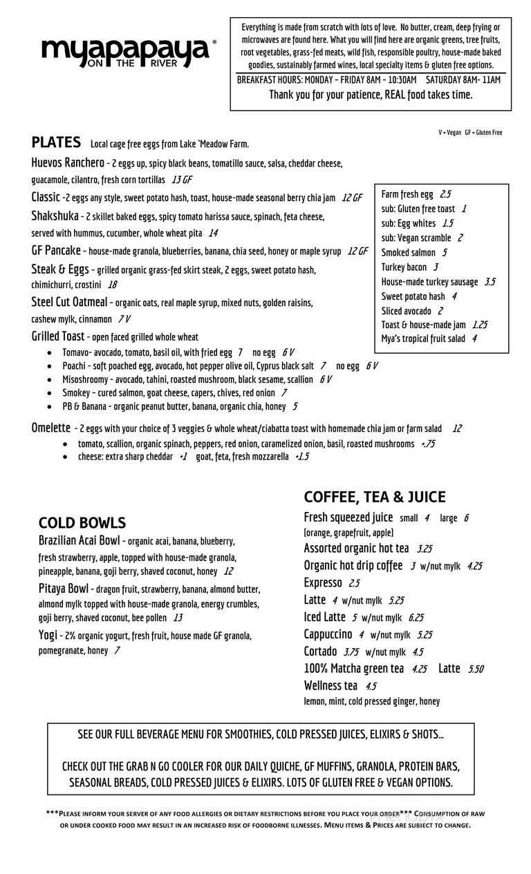 Menu page 1