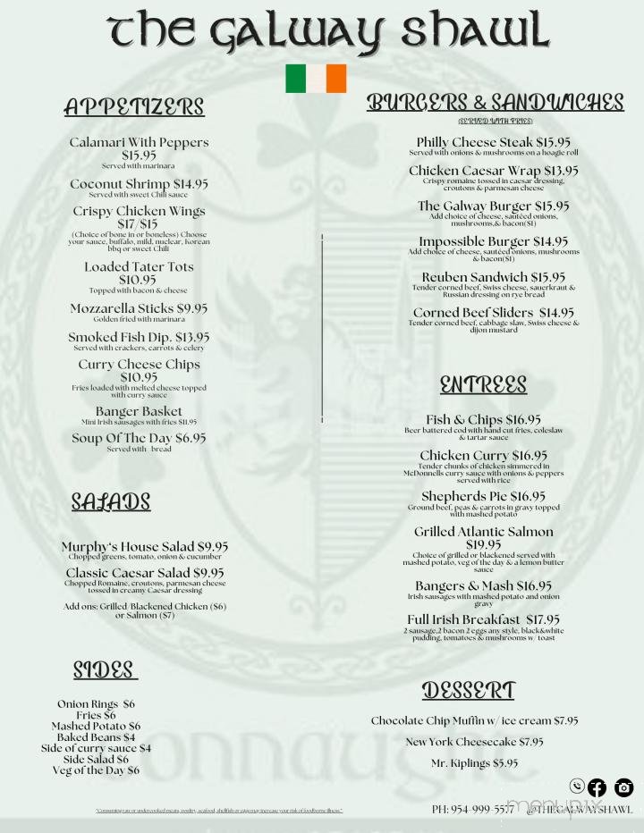 Menu page 1