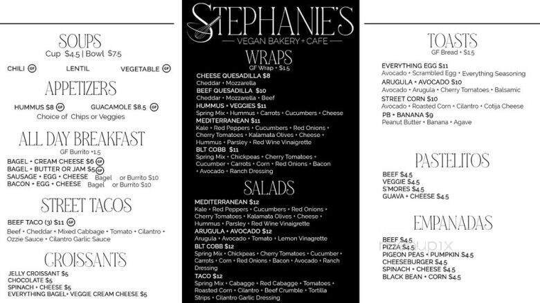 Menu page 1