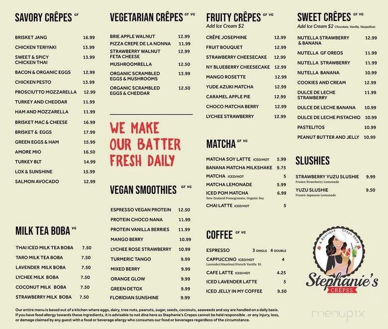 Menu page 1