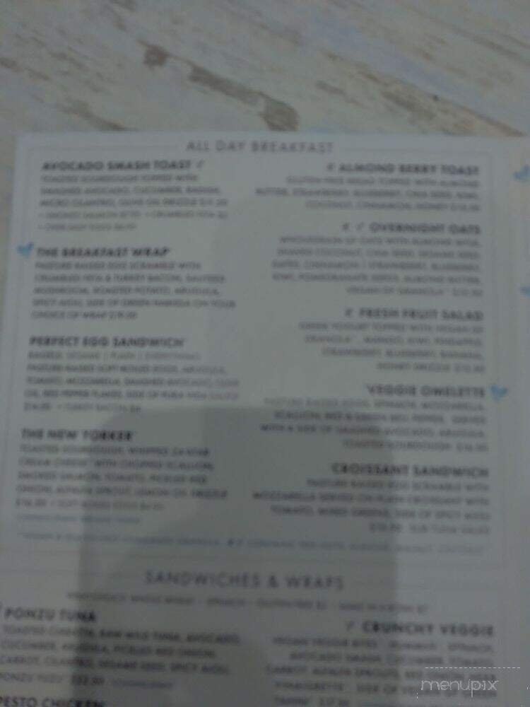 Menu page 1