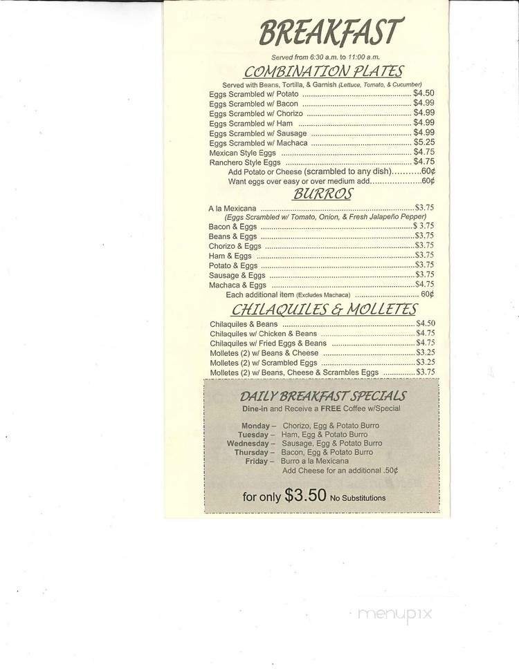 Menu page 8