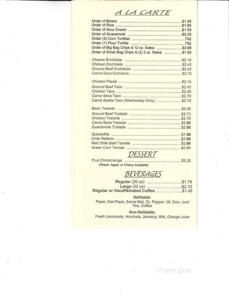 Menu page 11