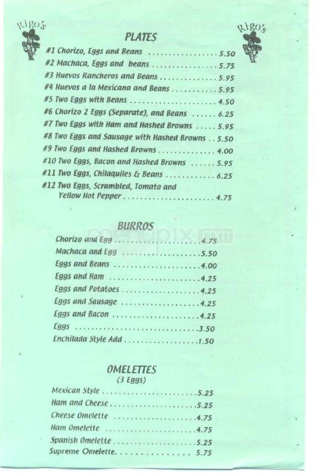 Menu page 2