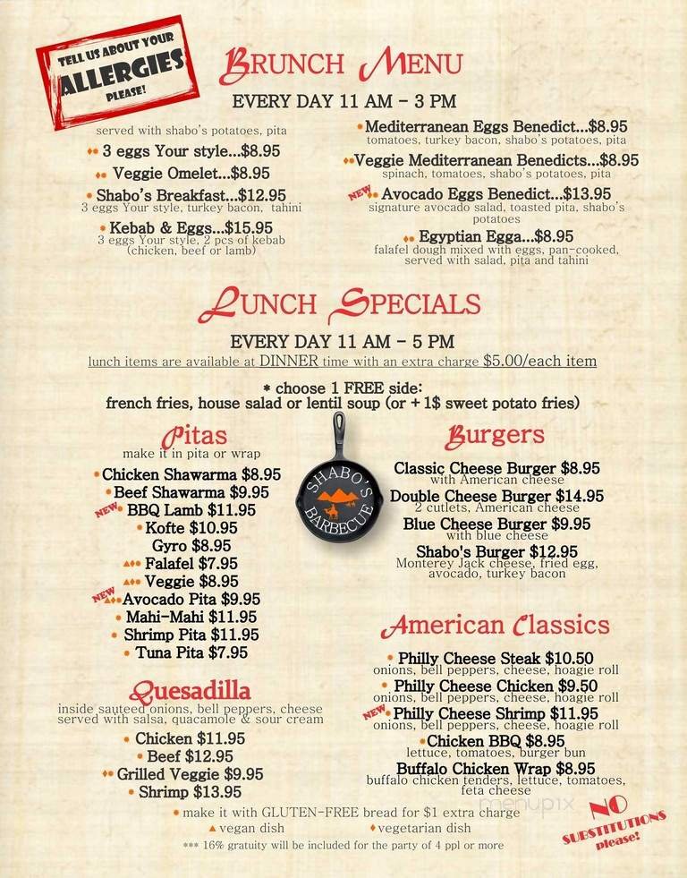 Menu page 2