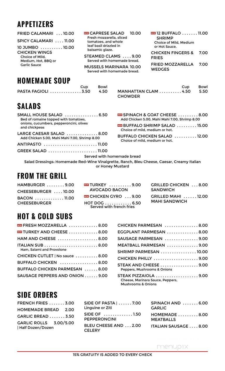 Menu page 1