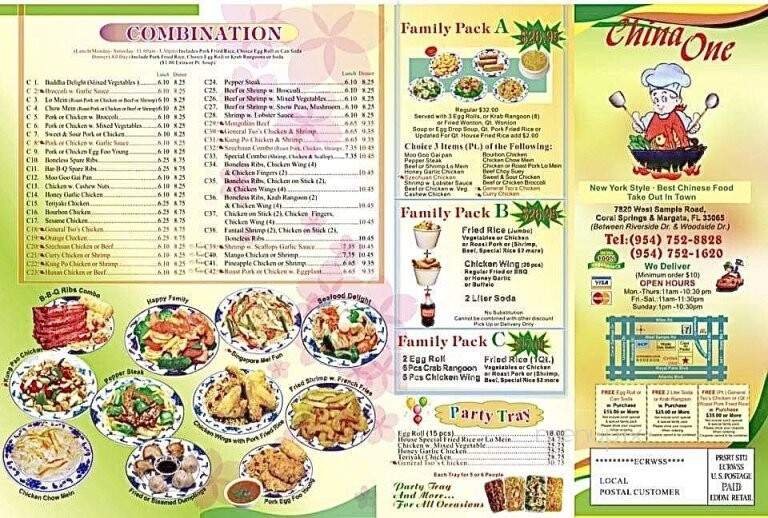 Menu page 1