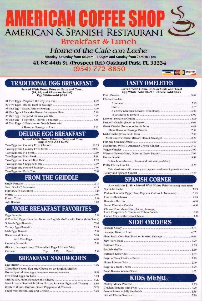 Menu page 1