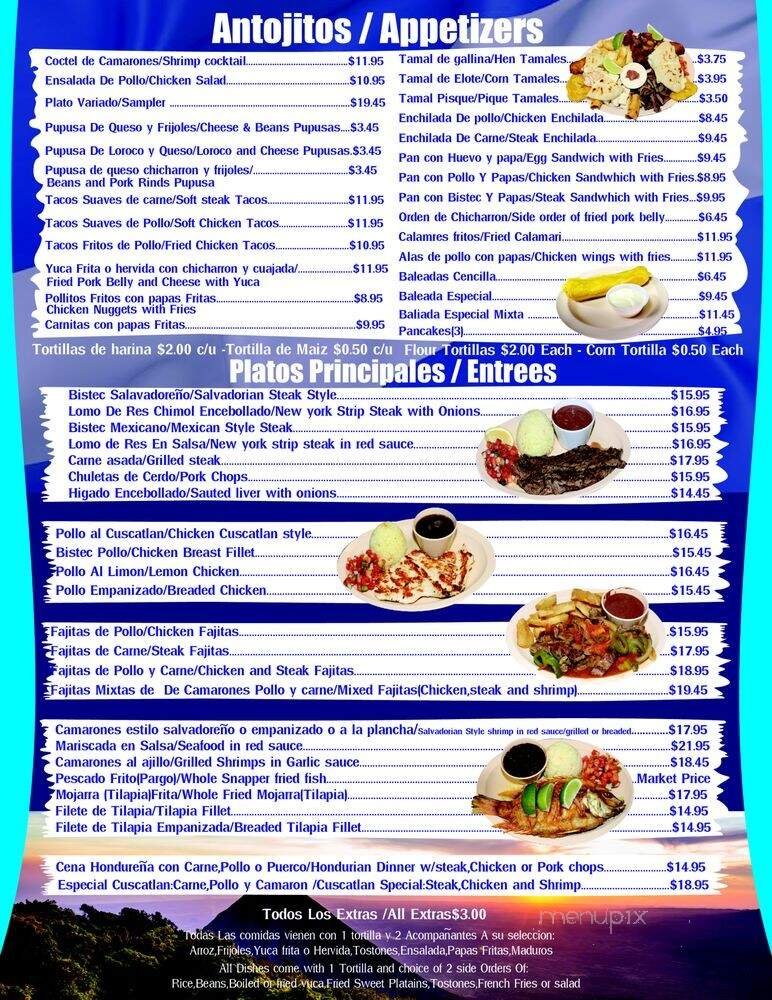 Menu page 1