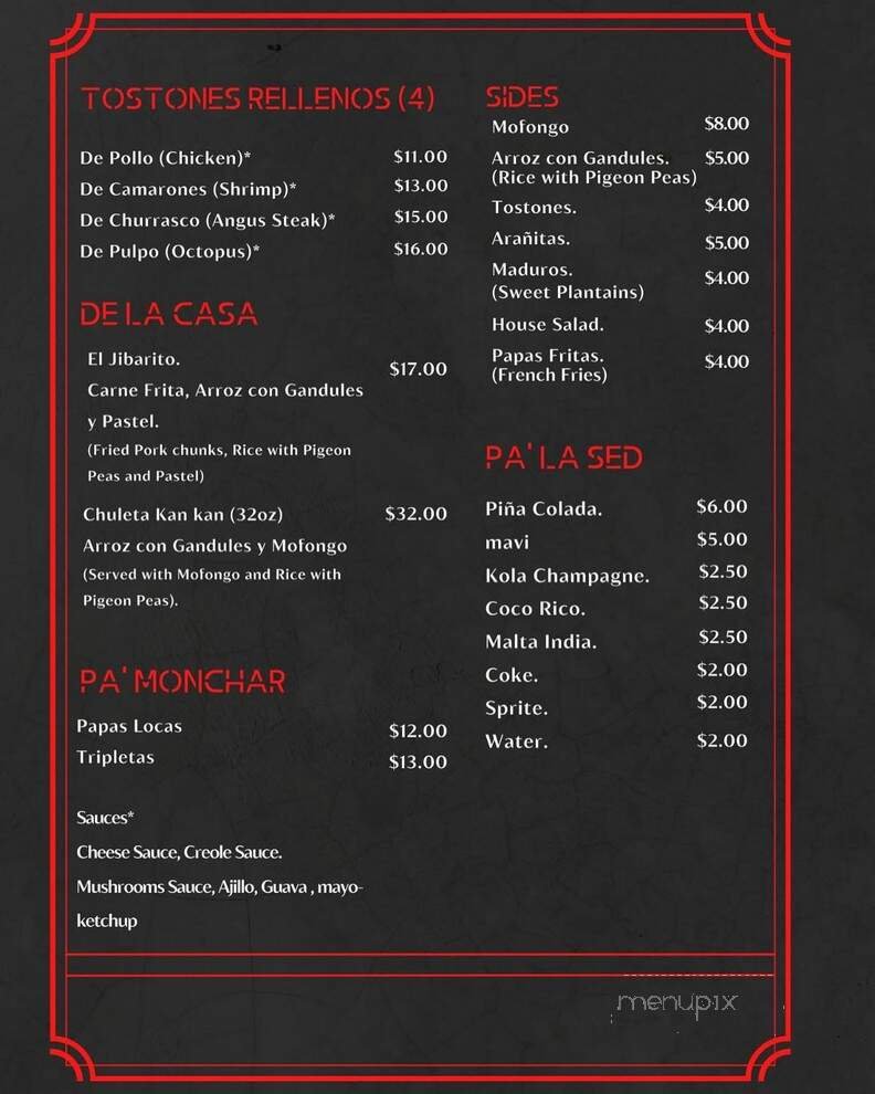 Menu page 2