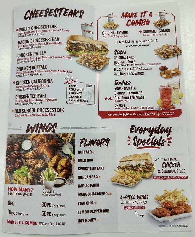 Menu page 1