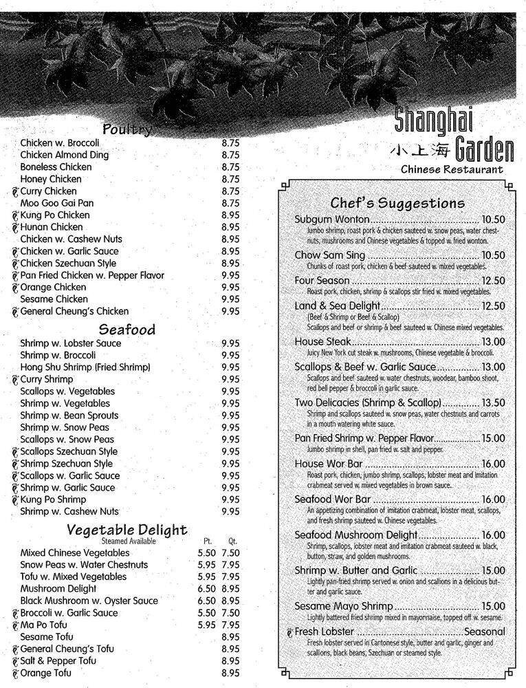Menu page 1
