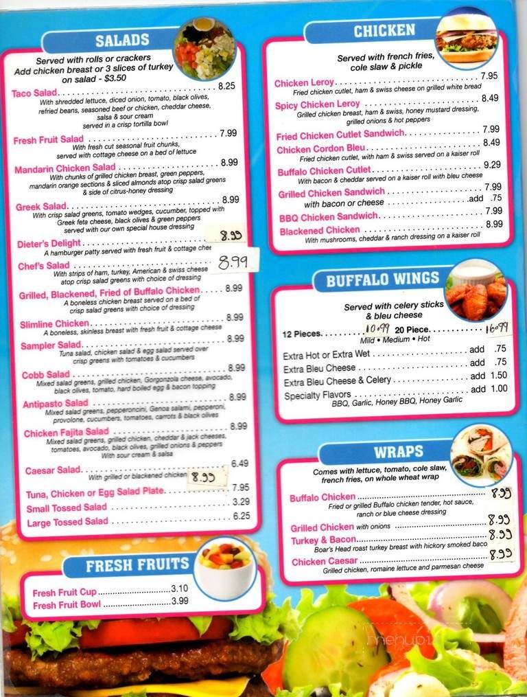 Menu page 2