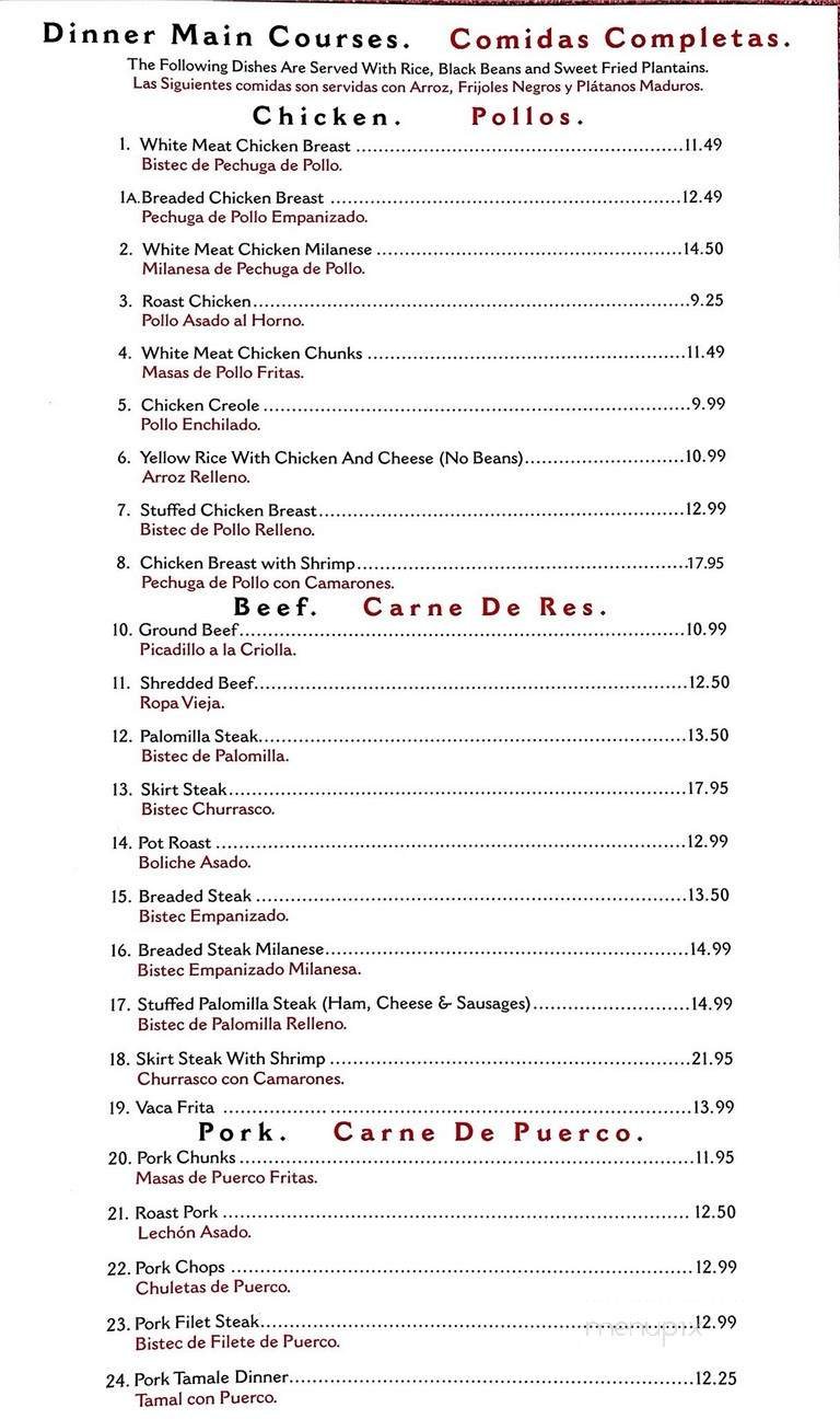 Menu page 3