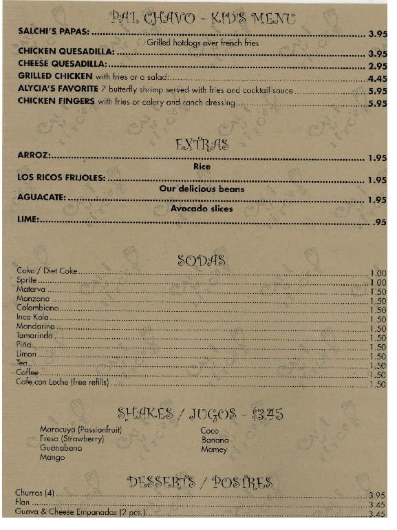 Menu page 4