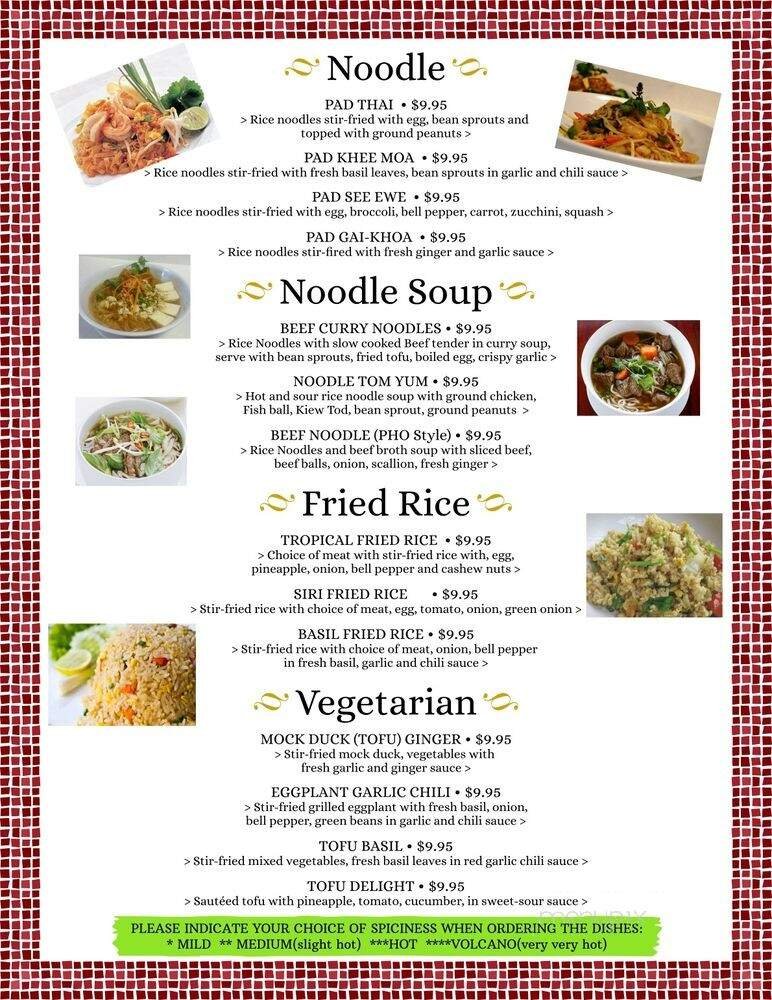 Menu page 1