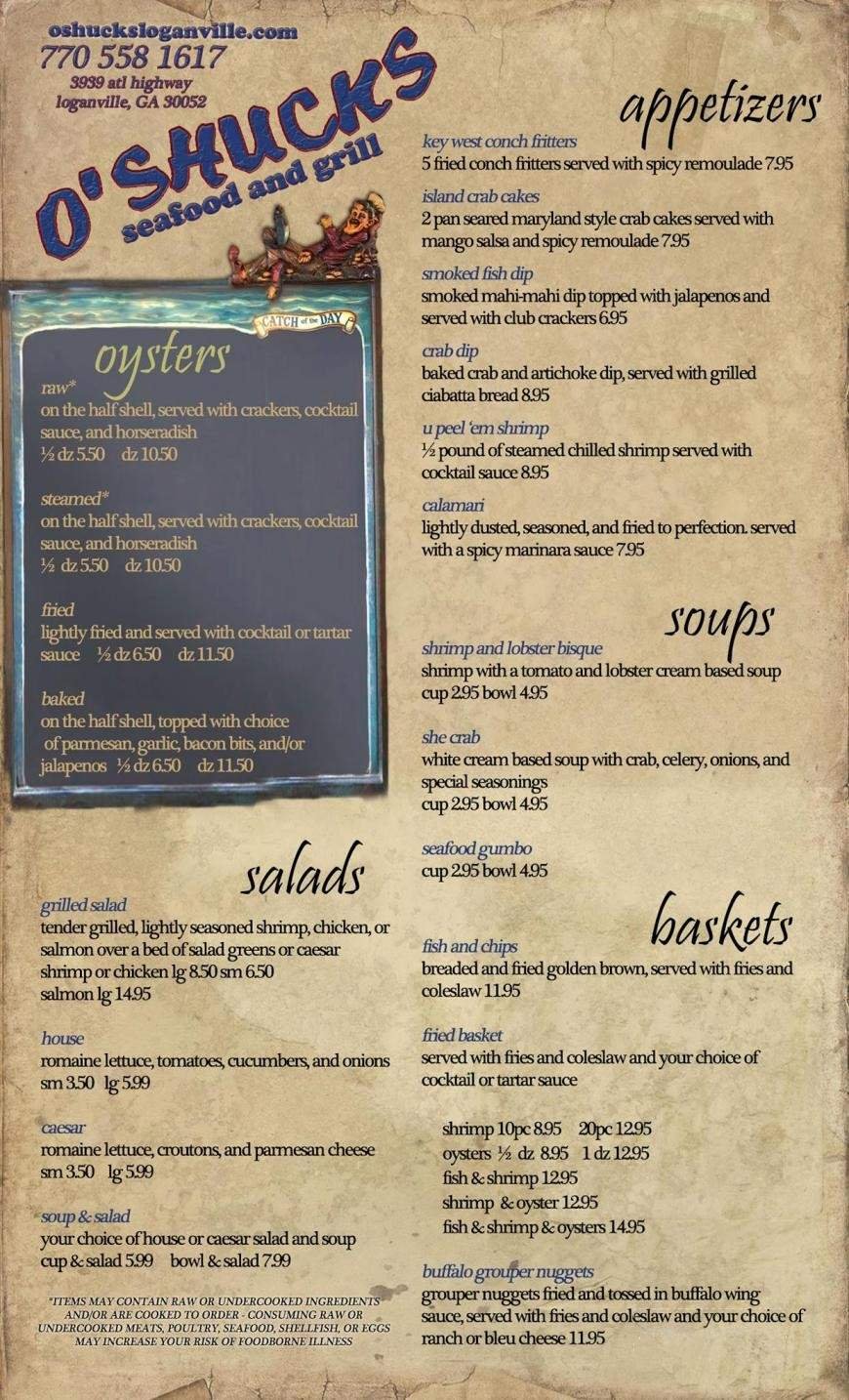 Menu page 1