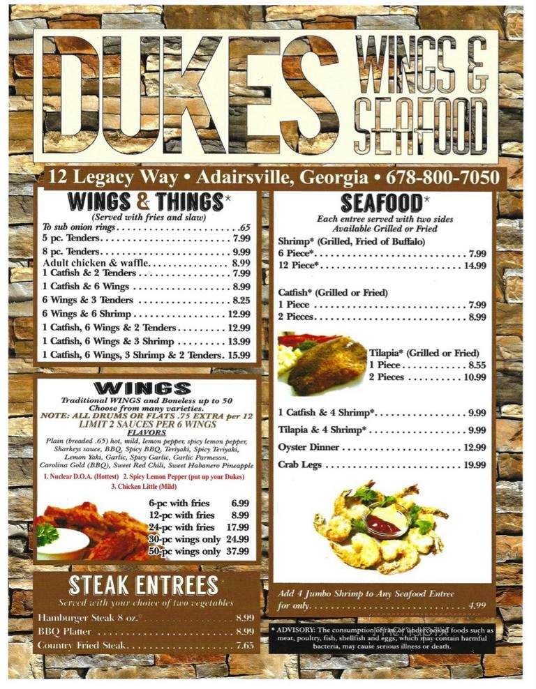 Menu page 2