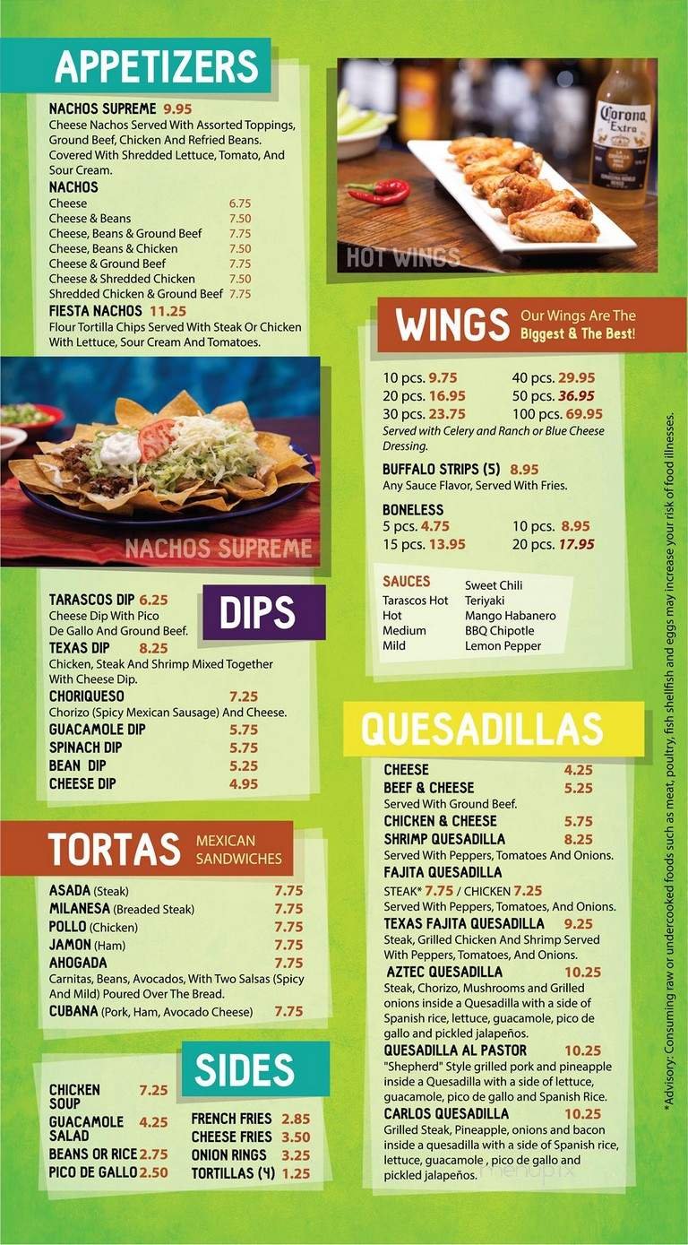 Menu page 2