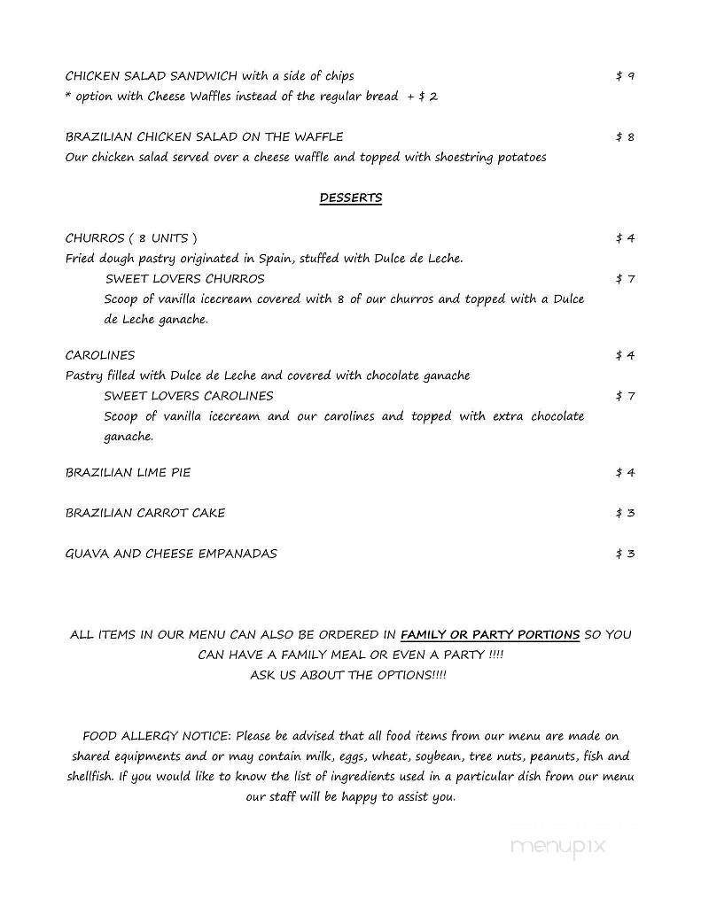 Menu page 3