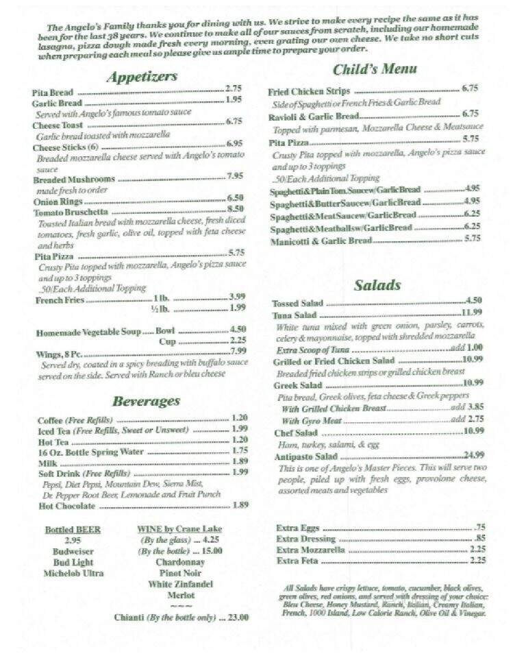 Menu page 8
