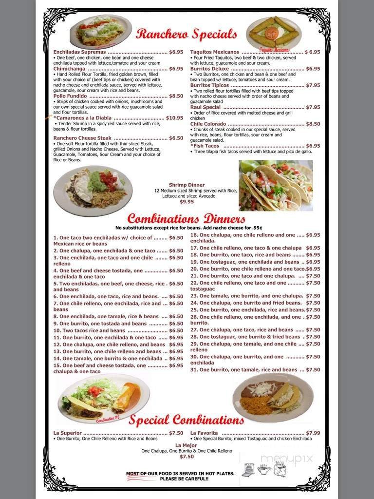 Menu page 3