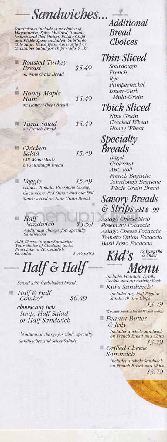 Menu page 2