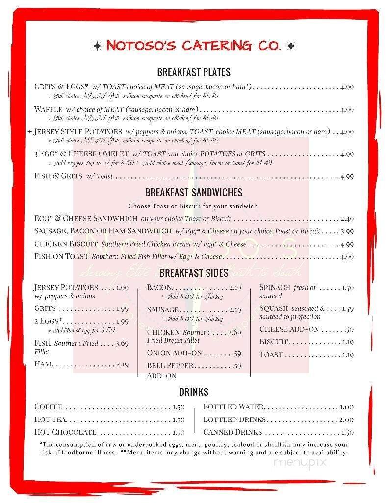 Menu page 1