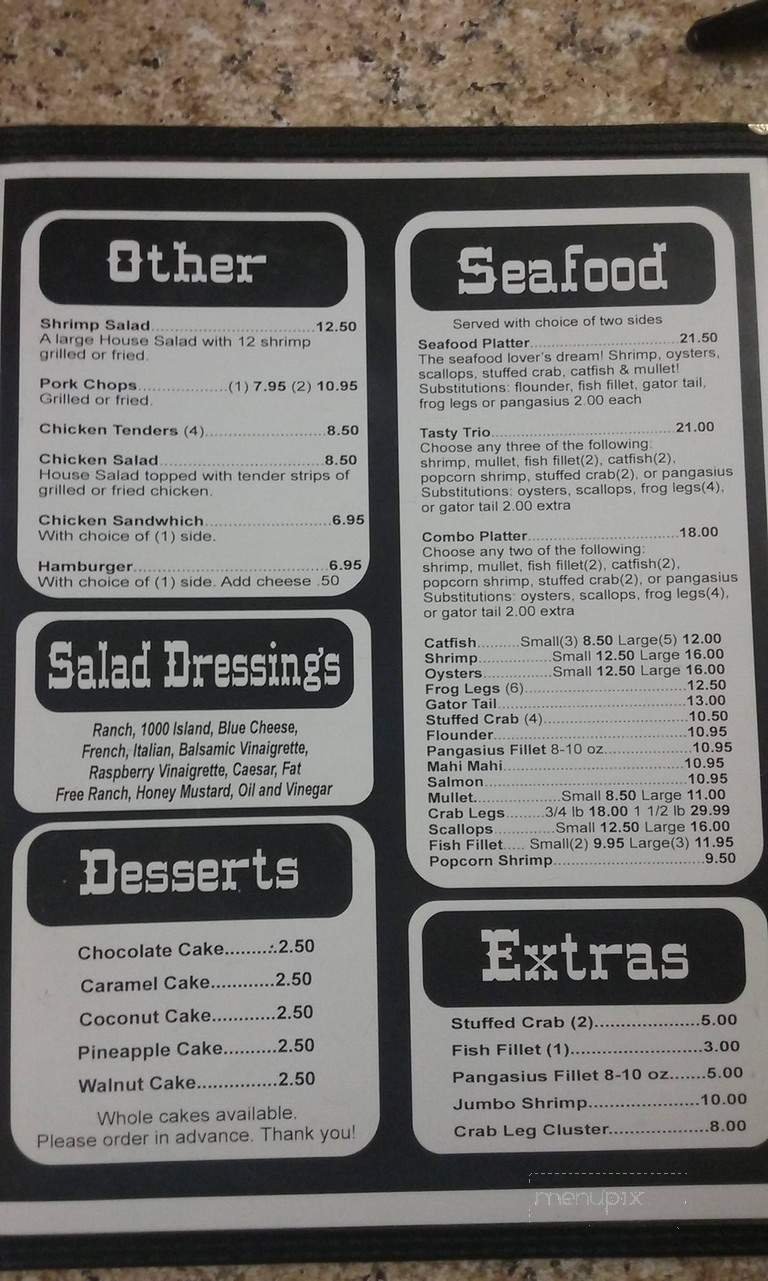 Menu page 1