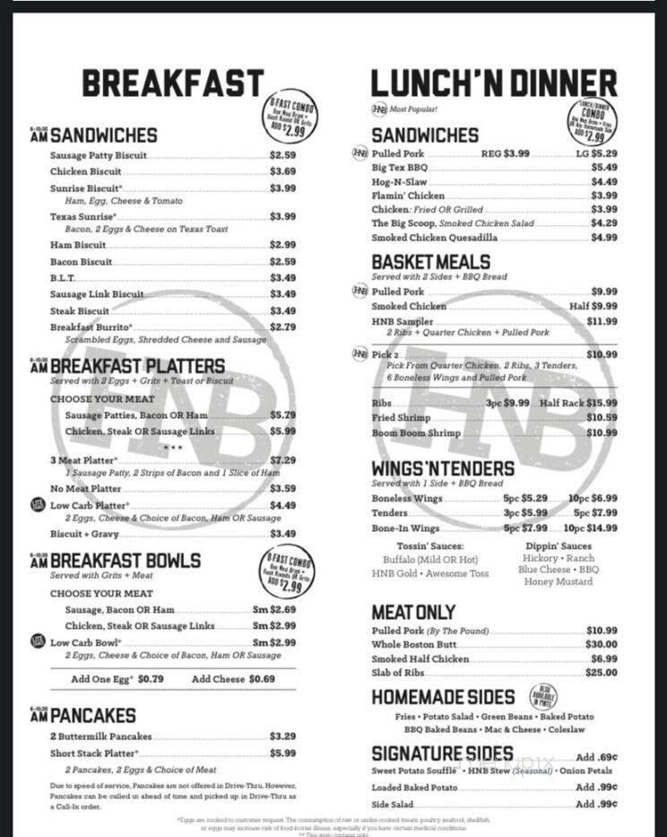 Menu page 1
