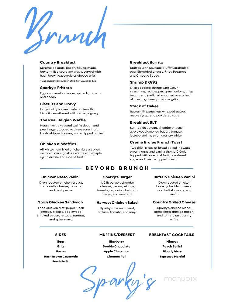 Menu page 1