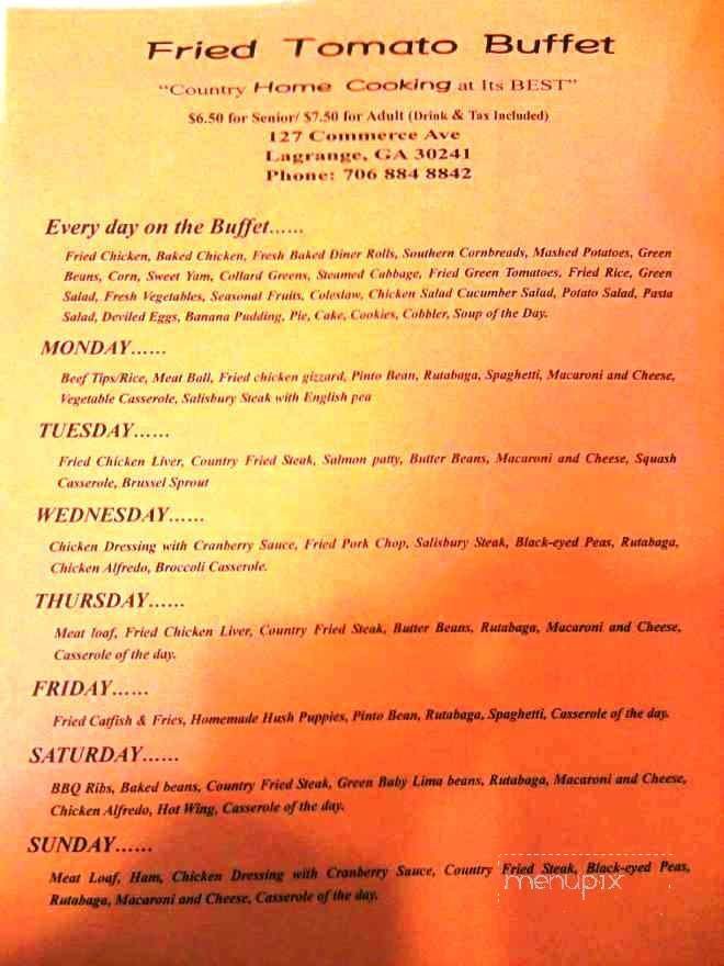 Menu page 1
