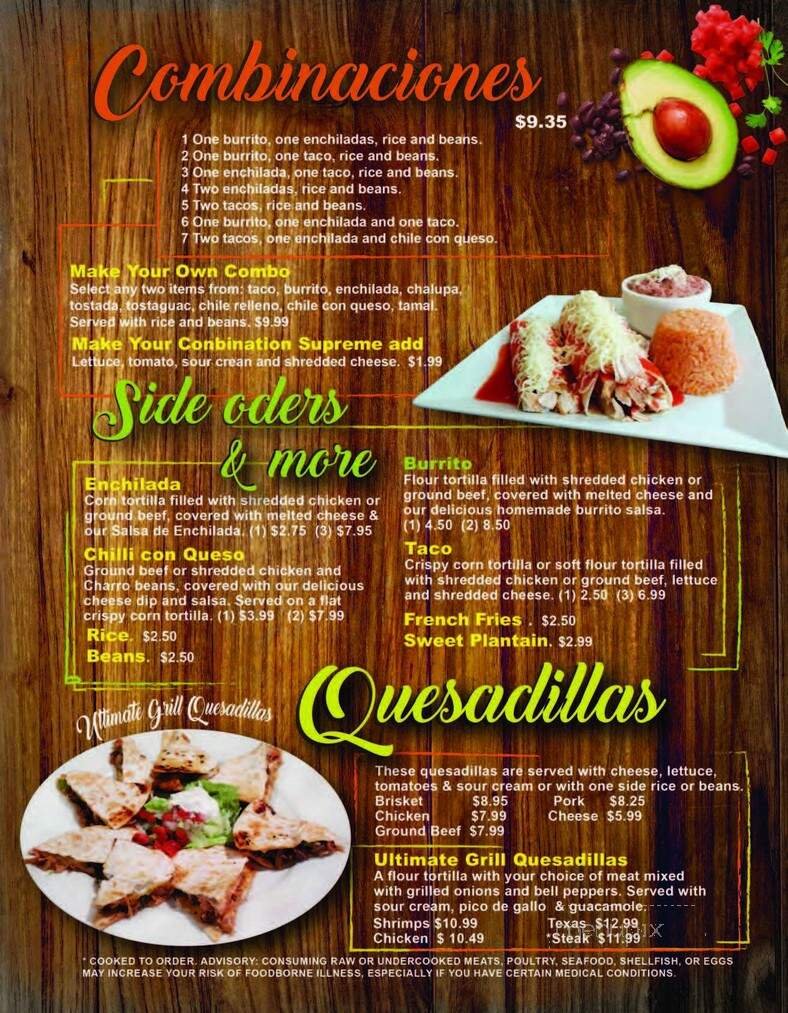 Menu page 2