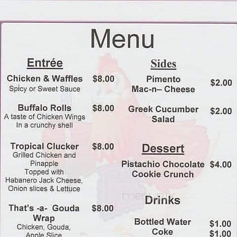 Menu page 1