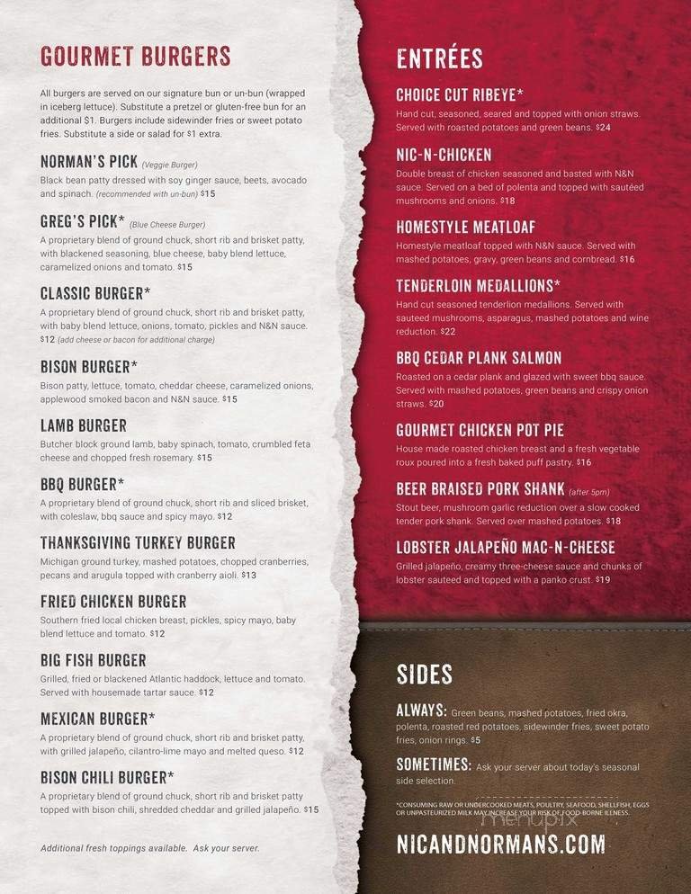 Menu page 2