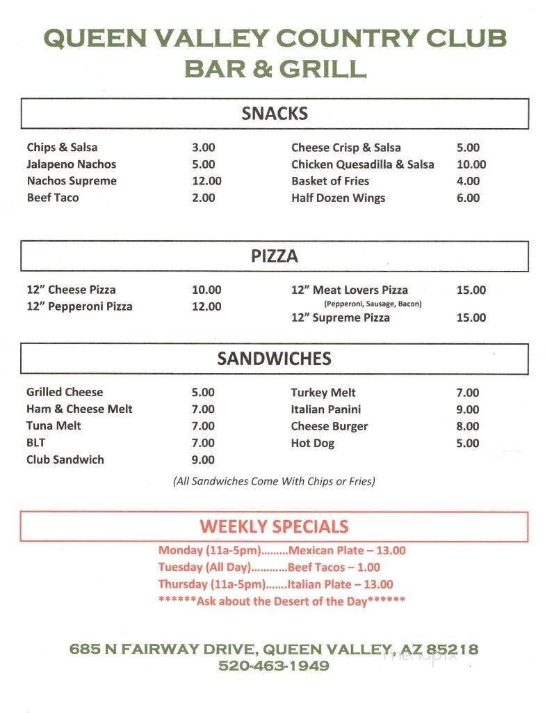 Menu page 2