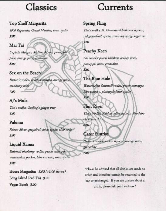 Menu page 1