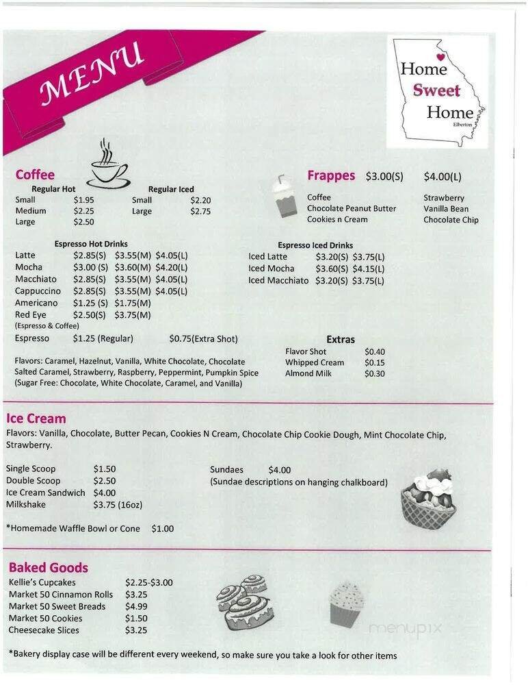 Menu page 1