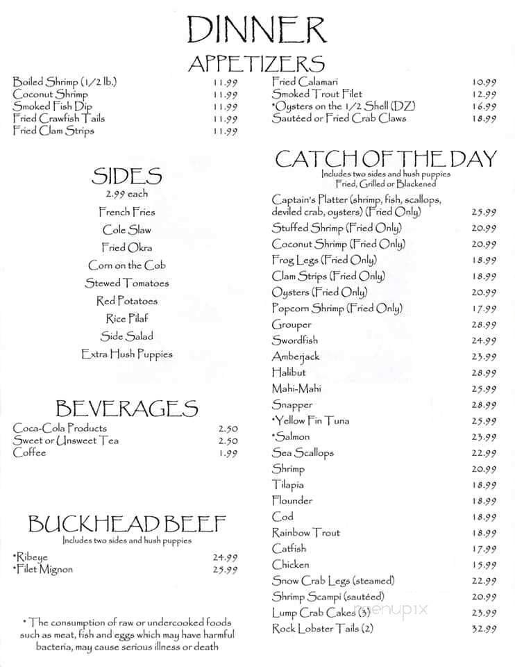 Menu page 1
