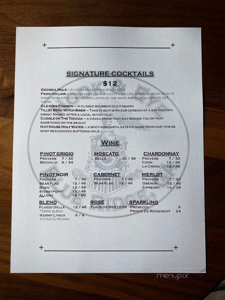 Menu page 1
